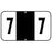 Tabiies Jeter 7300 Compatible Numeric Label Rolls, 15/16" H x 1-5/8" W, 500 Per Roll