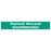 Tabbies HIPAA Labels "PATIENT RECORD CONFIDENTIAL", Green - 6-1/2"W x 1"H, -  100 per Roll - 40573