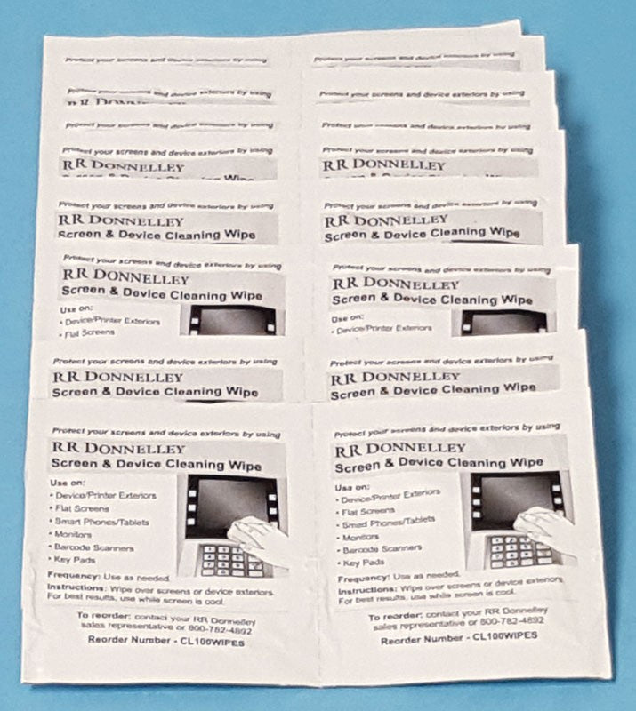 Medical Labels - Device Cleaning Wipe