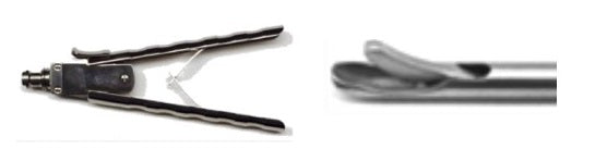 Closed Self-Righting Needle Tip