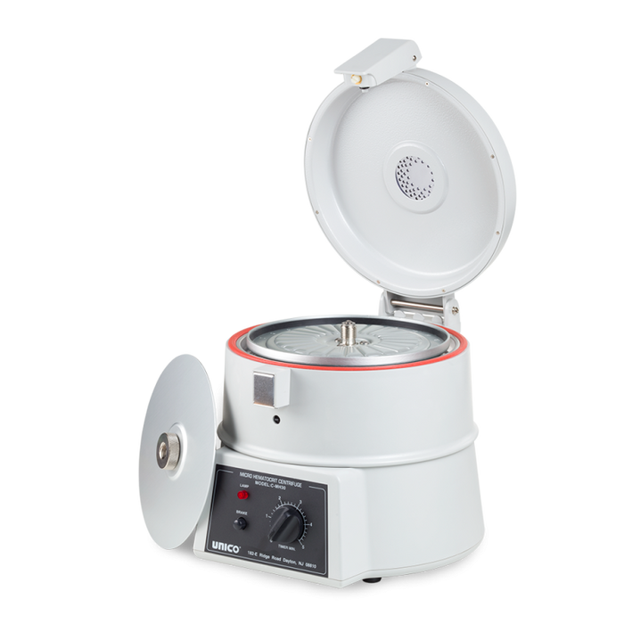 Unico Micro-hematocrit Centrifuge, 24 Places, 12,000 Rpm, 5 Min. Timer With Bell Signal, Electric Motor Braking And Safety Latch. Reader Included. 110v - CMH30