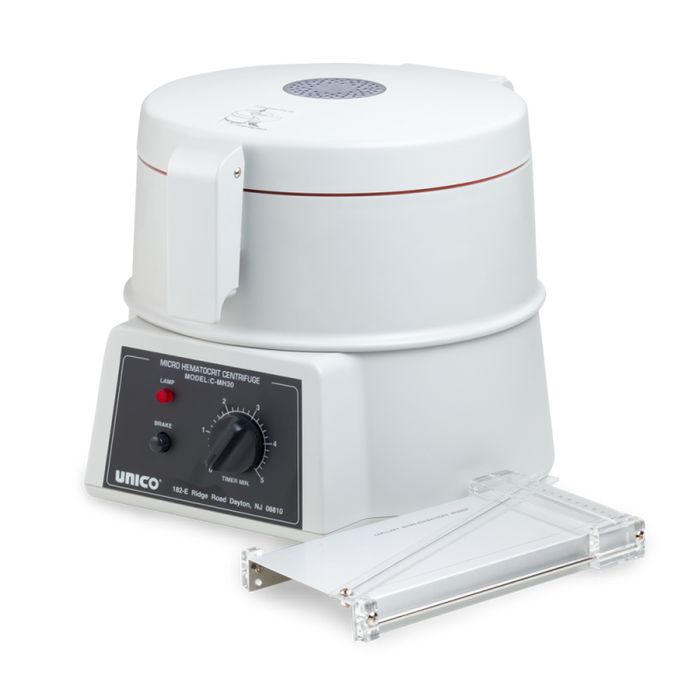 Unico Micro-hematocrit Centrifuge, 24 Places, 12,000 Rpm, 5 Min. Timer With Bell Signal, Electric Motor Braking And Safety Latch. Reader Included. 220v - CMH30E