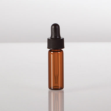  Amber Glass Bottles with Glass Droppers