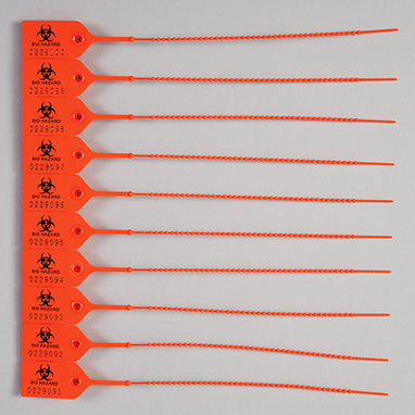 Biohazard Pull-Tight Seals, Numbered