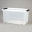 SmartStore - Tote with Lid Clear Polypropylene 15 X 16 X 28 Inch - 13208C