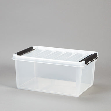 SmartStore - Tote with Lid Clear Polypropylene 7-1/4 X 11-13/16 X 15-3/4 Inch - 13204C
