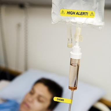 MedValue IV Line Tracing Piggyback Labels, Chemo