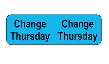 MedValue Tube Change Labels/Thursday