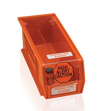 MedValue High Alert Paralytic Bin - 1401 Orange