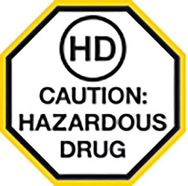 MedValue Caution Hazardous Drug Cling