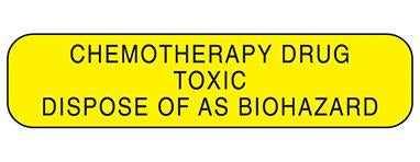 MedValue Chemotherapy Drug Dispose Of Labels