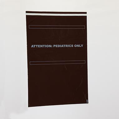 Amber Security Bags for Full-Size Crash Cart Boxes, Attn Pediatric Only, 29 x 20