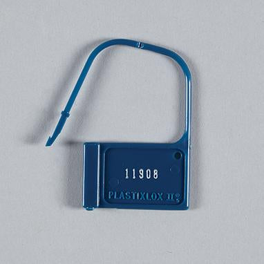 MedValue Extra-Large Heavy-Duty Padlock Seals, Numbered, Blue