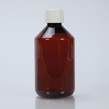 Health Care Logistics BOTTLE AMB PLAS 300ML W/CAP - 102913