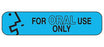 MedValue For Oral Use Only Labels