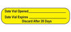 MedValue Date Vial Opened Labels