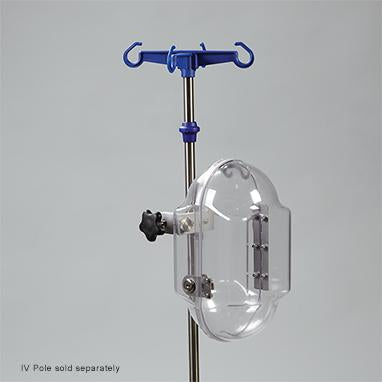 MedValue The Pod IV Lock Box w/ Key Lock, Clear