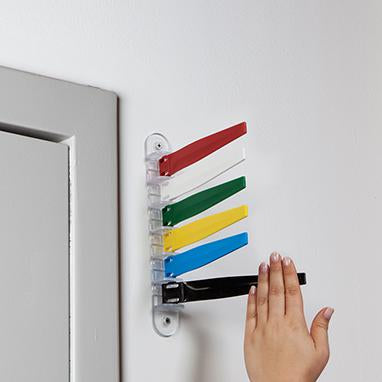 MedValue Room Status Signal, 6 Flag, Red, White, Green, Yellow, Blue and Black