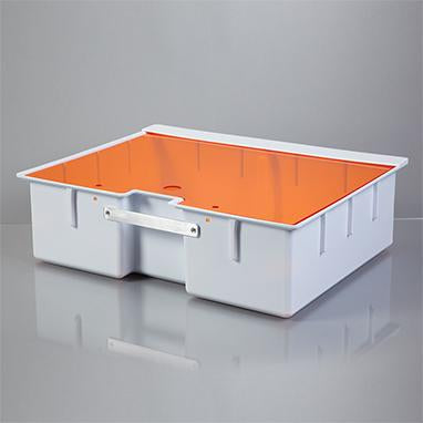 MedValue Deep Crash Cart Box with Handle For Metro® Lifeline Cart with Amber Slide-In Lid