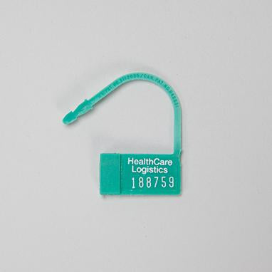 MedValue Heavy-Duty Nylon Padlock Seals, Numbered, Green