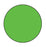 MedValue Blank Circle Labels, High Visibility Green