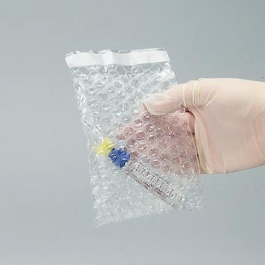 MedValue Single-Tube Transport Bubble Bags, 4 x 5-1/2