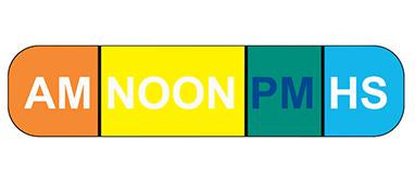 MedValue AM NOON PM HS Labels