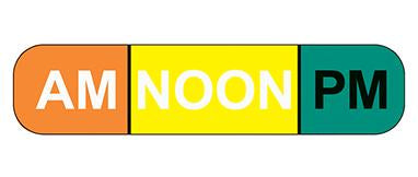 MedValue AM NOON PM Labels