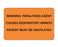 MedValue Warning Paralyzing Agent Labels