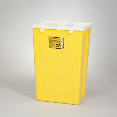 MedValue Chemo Waste Containers, 18 Gallon, Case