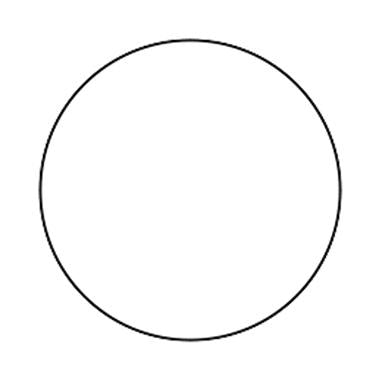 MedValue Blank Circle Labels, White