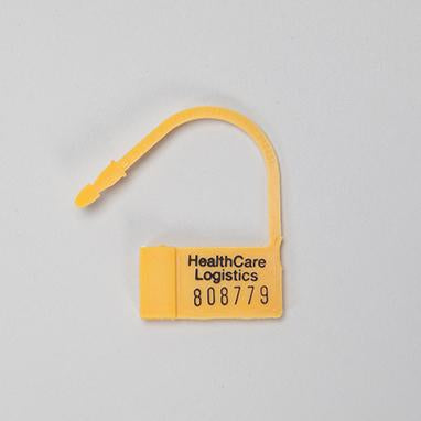 MedValue Heavy-Duty Nylon Padlock Seals, Numbered, Yellow