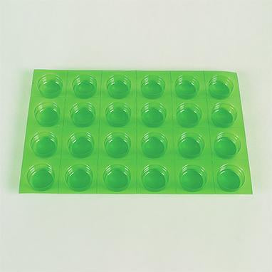 MedValue Class A Round Green Blisters, Shallow, PVdC
