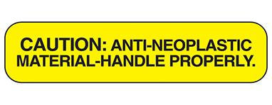 MedValue Caution Anti-Neoplastic Material Labels