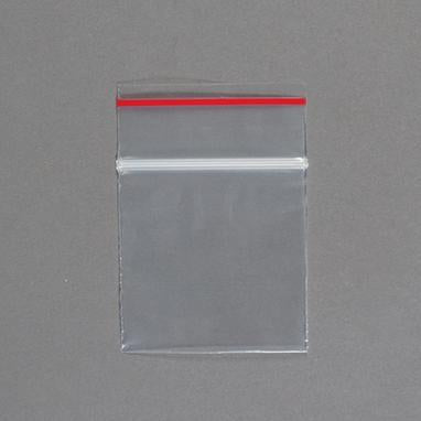 Premium Red Line Reclosable Bags, Single-Track, 2 x 2