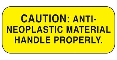 MedValue Caution Anti-Neoplastic Material Labels