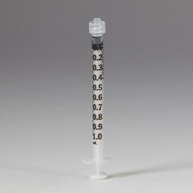 Sterile Monoject Luer-Lock Syringes, 1mL, Case