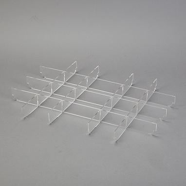 MedValue Clear Acrylic Divider Set for Shallow Crash Cart Boxes