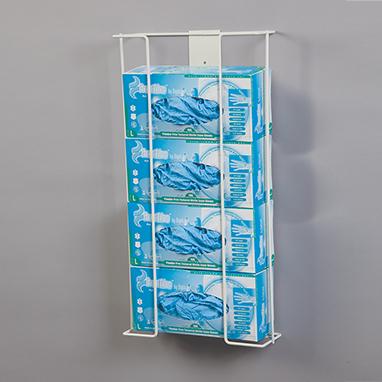 MedValue Quadruple Wire Glove Box Holder, Horizontal