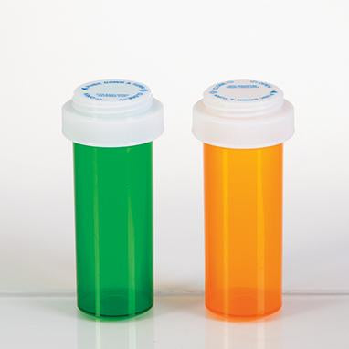 MedValue Vials with Reversible Caps, 16 Dram
