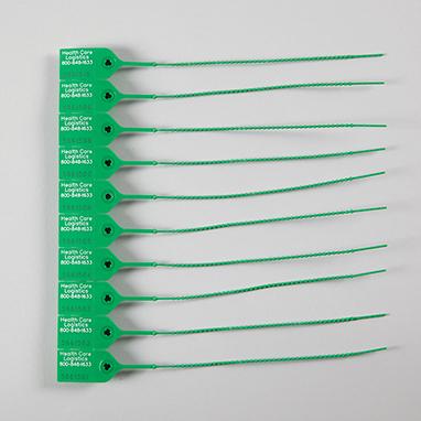 MedValue Pull-Tight Seals - Consecutively Numbered, Green