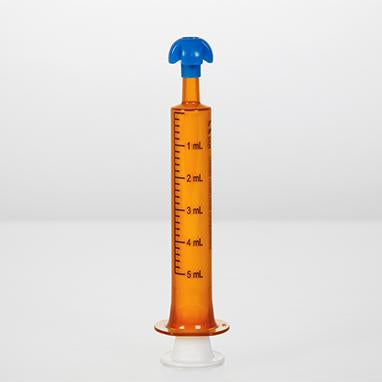 Comar® mL Only Oral Dispensers with Tip Caps, 5mL - Amber