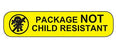 MedValue Package Not Child Resistant Labels