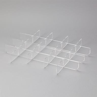 MedValue Clear Acrylic Divider Set For Shallow Crash Cart Box For Metro® Lifeline Cart