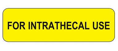 MedValue For Intrathecal Use Labels