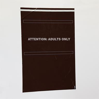 Amber Security Bags for Full-Size Crash Cart Boxes, Attn Adult Only, 29 x 20