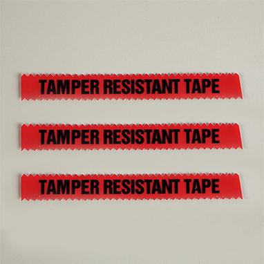 MedValue Tamper Resistant Tape, Red, 1/2"W x 108'