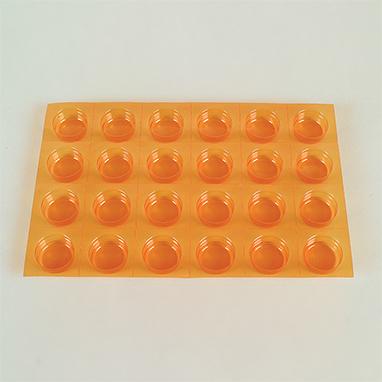 MedValue Class A Round Amber Blisters, Shallow, PVdC