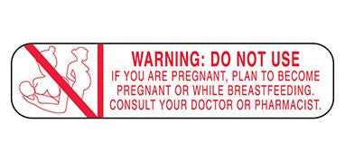 MedValue Warning Do Not Use If You Are Pregnant Labels