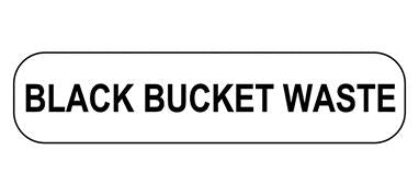 MedValue Black Bucket Waste Labels